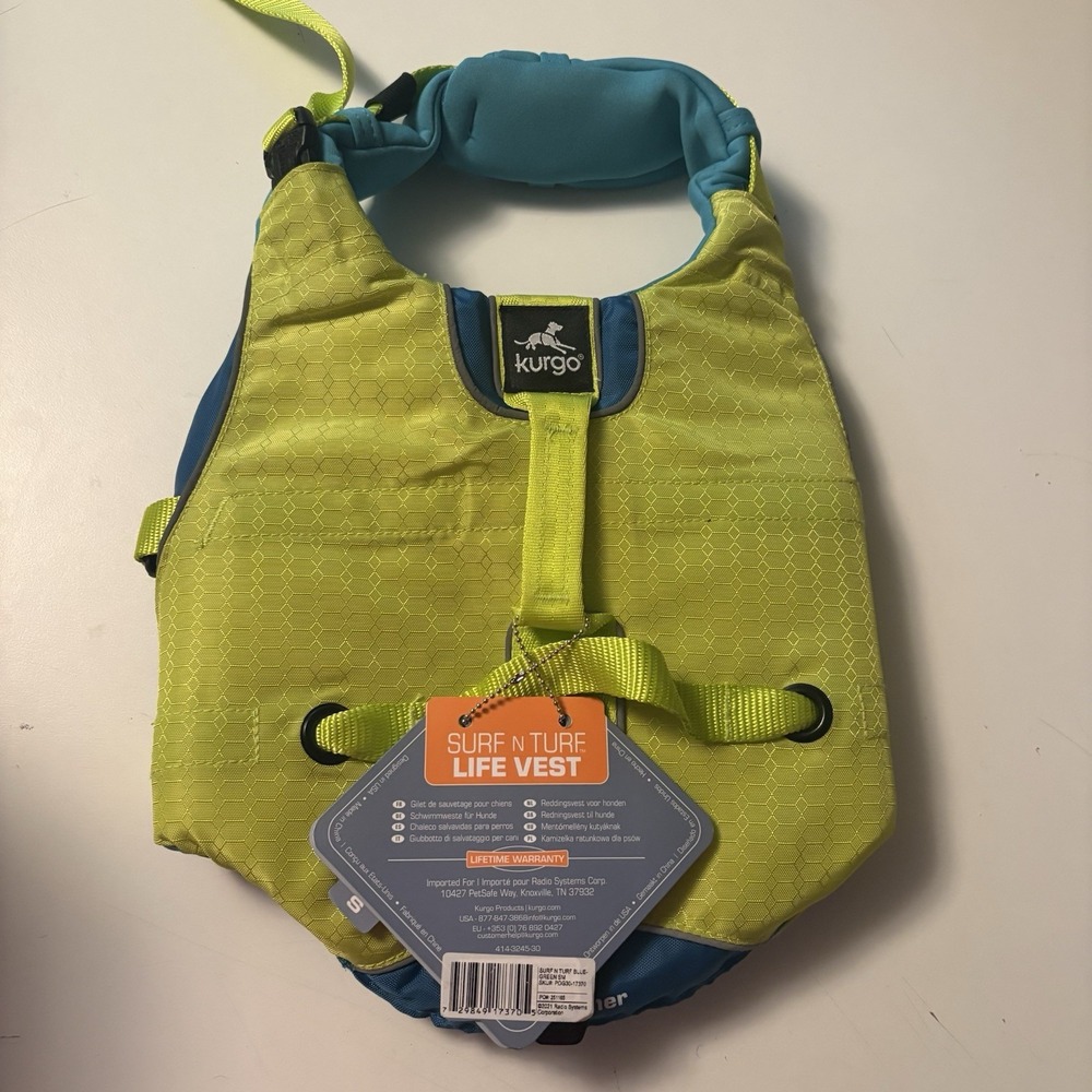 Kurgo Surf N Turf Dog Life Vest  Float Coat CV Small NWT